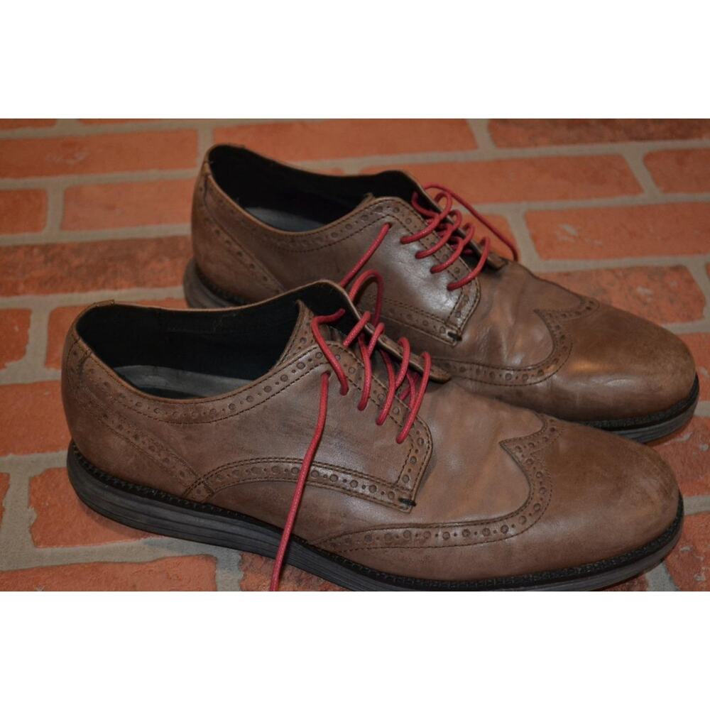 104-a Cole Haan Brown Leather Dress Shoes Loafers Size 10 M Grand.0S‎ Mens